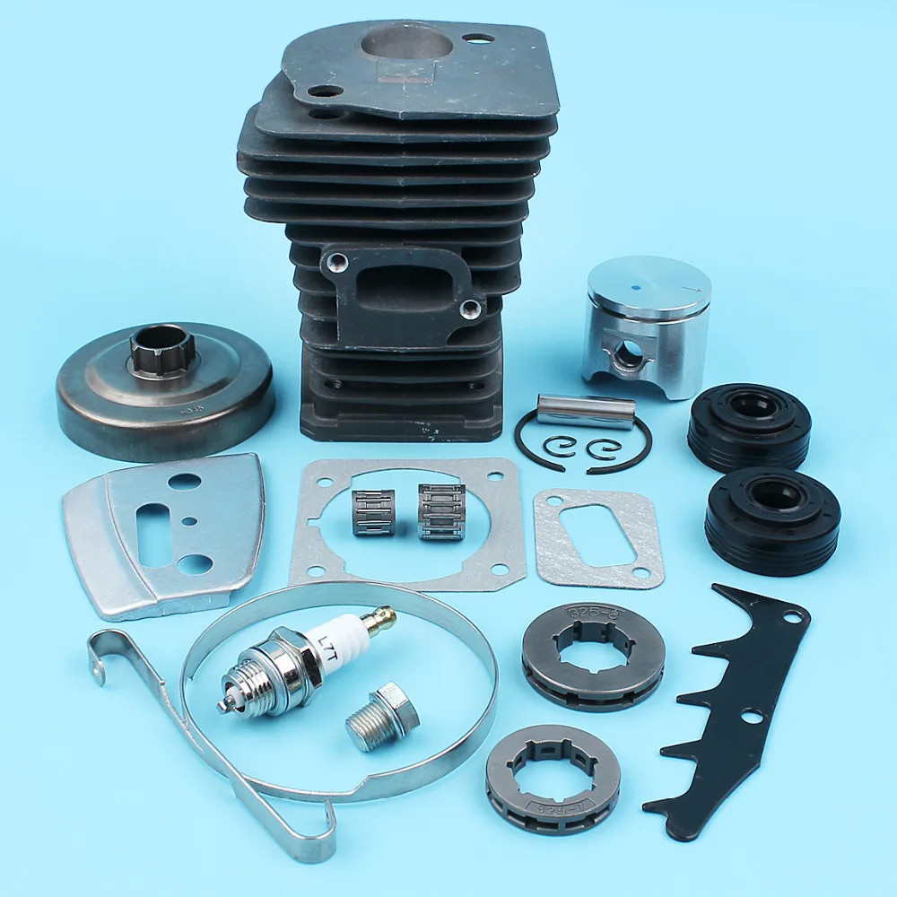 42mm Nikasil Cylinder Piston Ring Pin Oil Seal Clutch Drum Sprocket Kit For Jonsered CS 2141 2145 E Chainsaw Decompression Valve
42mm Nikasil Cylinder Piston Ring Pin Oil Seal Clutch Drum Sprocket Kit For Jonsered CS 2141 2145 E Chainsaw Decompression Valve