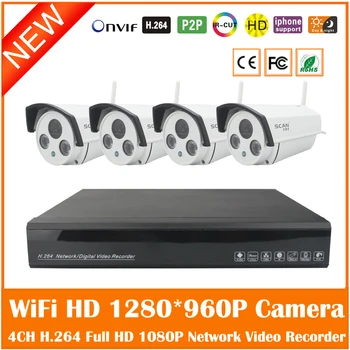 4ch 1080p H.264 Nvr 4pcs Wifi 1.3mp 1280*960p Outdoor Waterproof Bullet Ip Network Camera Home Security Video Surveillance Kits
4ch 1080p H.264 Nvr 4pcs Wifi 1.3mp 1280*960p Outdoor Waterproof Bullet Ip Network Camera Home Security Video Surveillance Kits