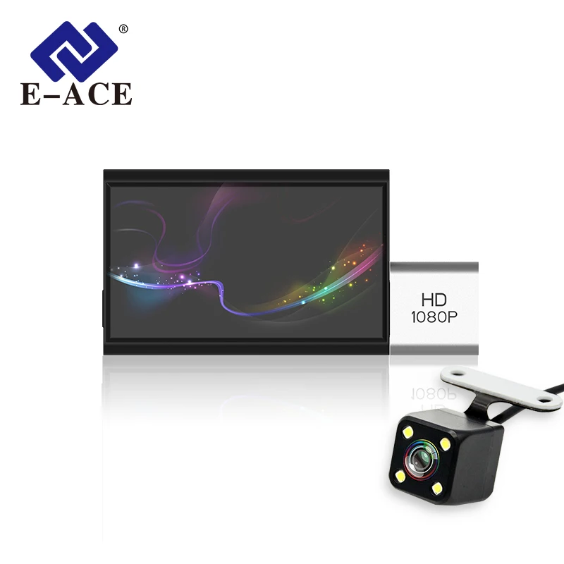 E-ACE Car Dvr 3" Touch 3G Android Dashcam Mini Wifi Video Recorder GPS Navigation Auto Registrar Dual Lens With Rear View Camera
E-ACE Car Dvr 3" Touch 3G Android Dashcam Mini Wifi Video Recorder GPS Navigation Auto Registrar Dual Lens With Rear View Camera