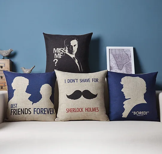 Jim Moriarty AND Sherlock Holmes Home Decor cushion Linen cotton pillow sofa cushions decorative Throw Pillow free shipping
Jim Moriarty AND Sherlock Holmes Home Decor cushion Linen cotton pillow sofa cushions decorative Throw Pillow free shipping