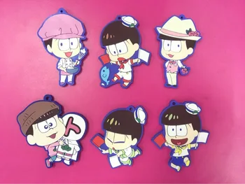 6pcs/lot Osomatsu San Original Japanese anime figure rubber Silicone sweet smell mobile phone charms keychain strap
6pcs/lot Osomatsu San Original Japanese anime figure rubber Silicone sweet smell mobile phone charms keychain strap