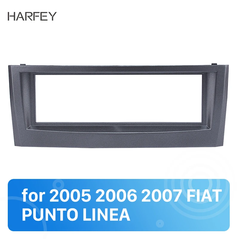 Harfey Grey One Din для 2005 2006 2007 FIAT PUNTO LINEA 183*53 мм Автомобильная радиоприемник стерео