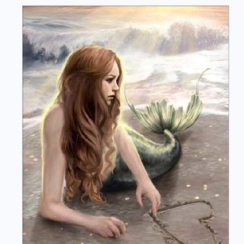 DIY 5D Diamond Painting by Number Kit, Full Drill Diamond Painting The waves Love Mermaid Embroidery Cross Stitch Mosaic Arts
DIY 5D Diamond Painting by Number Kit, Full Drill Diamond Painting The waves Love Mermaid Embroidery Cross Stitch Mosaic Arts