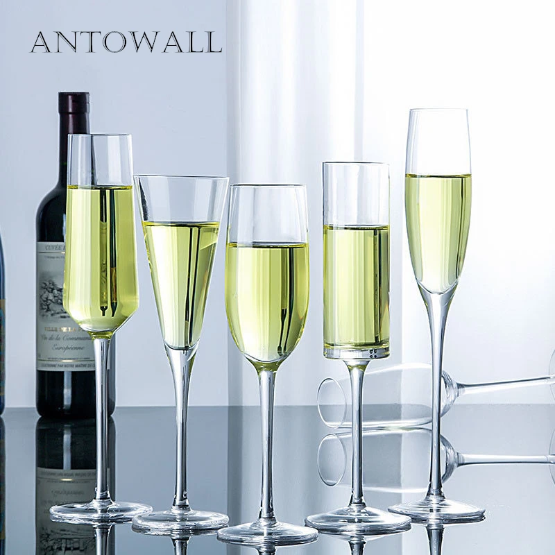 ANTOWALL Transparent Champagne Glass Cup Lead-free Crystal Goblet Party Wedding Red Wine Glass Whiskey Drinking Bar Transparent
ANTOWALL Transparent Champagne Glass Cup Lead-free Crystal Goblet Party Wedding Red Wine Glass Whiskey Drinking Bar Transparent