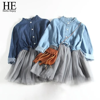 HE Hello Enjoy Girl Denim Dresses Spring Autumn kids Dresses for Girls Toddler Long Sleeve Mesh Princess Dress Children Clothing
HE Hello Enjoy Girl Denim Dresses Spring Autumn kids Dresses for Girls Toddler Long Sleeve Mesh Princess Dress Children Clothing
