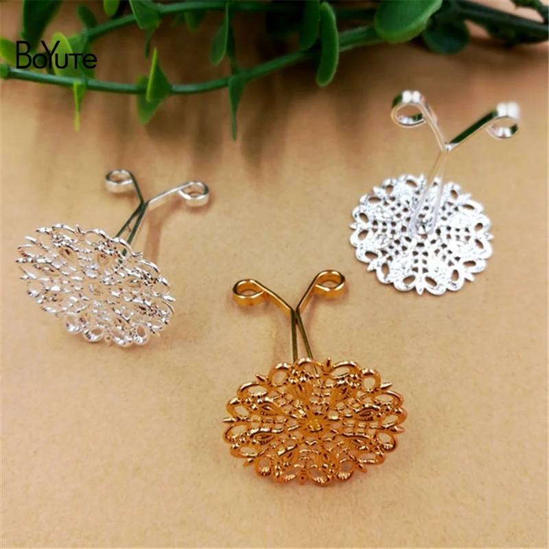 BoYuTe 10 Pieces 3 Colors Metal Brass Filigree Flower Hair Clip Setting Diy Hand Made Jewelry Accessories
BoYuTe 10 Pieces 3 Colors Metal Brass Filigree Flower Hair Clip Setting Diy Hand Made Jewelry Accessories