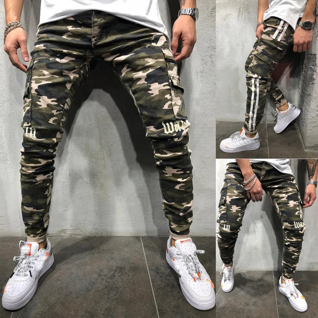 2019 Mens Pants For Male Casual Sweatpants Hip Hop Pant Men's fashion slim camouflage printed stitching striped Harem Pant 28-34
2019 Mens Pants For Male Casual Sweatpants Hip Hop Pant Men's fashion slim camouflage printed stitching striped Harem Pant 28-34
