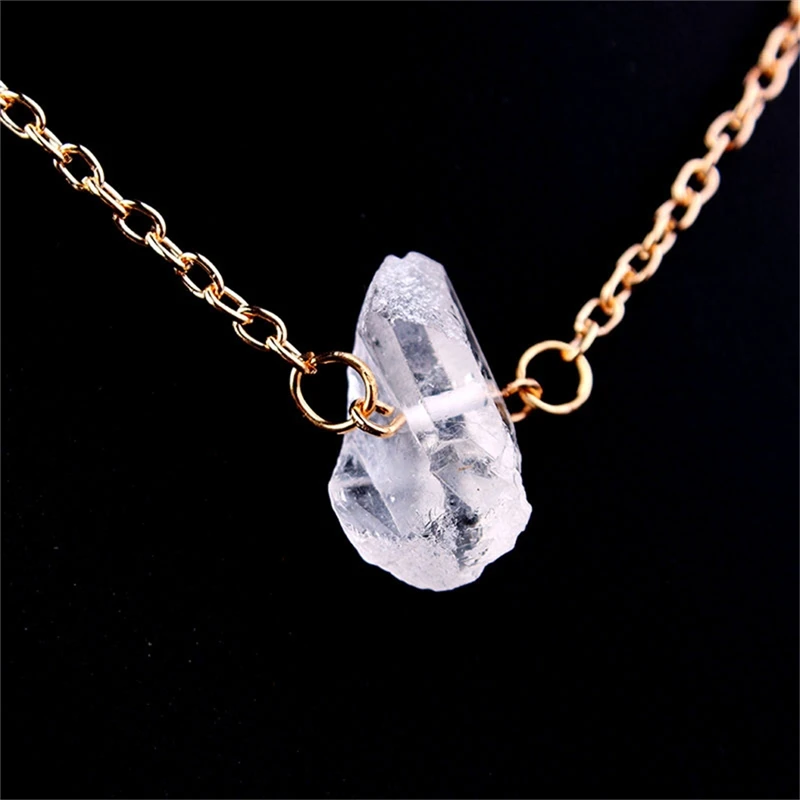 Hot Sale Raw Clear Quartz Necklace Dainty Gold Chain Jewelry Healing Crystal Necklace Long Quartz Necklace A40
Hot Sale Raw Clear Quartz Necklace Dainty Gold Chain Jewelry Healing Crystal Necklace Long Quartz Necklace A40