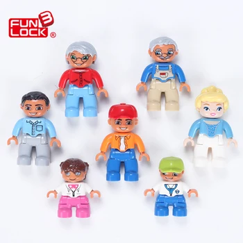 Funlock Duplo Building Blocks Toys Figure 7pcs Family Set Role-Play My Family Bricks Creative Educational Gift for Kids Children
Funlock Duplo Building Blocks Toys Figure 7pcs Family Set Role-Play My Family Bricks Creative Educational Gift for Kids Children