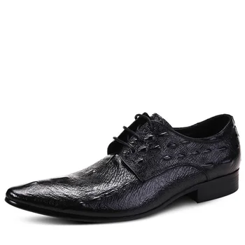 Fashion 2019 Business Mens Pointy Shoes Oxfords Brand Luxury Genuine Leather Crocodile Pattern Men Dress Shoes Chaussures hommes
Fashion 2019 Business Mens Pointy Shoes Oxfords Brand Luxury Genuine Leather Crocodile Pattern Men Dress Shoes Chaussures hommes