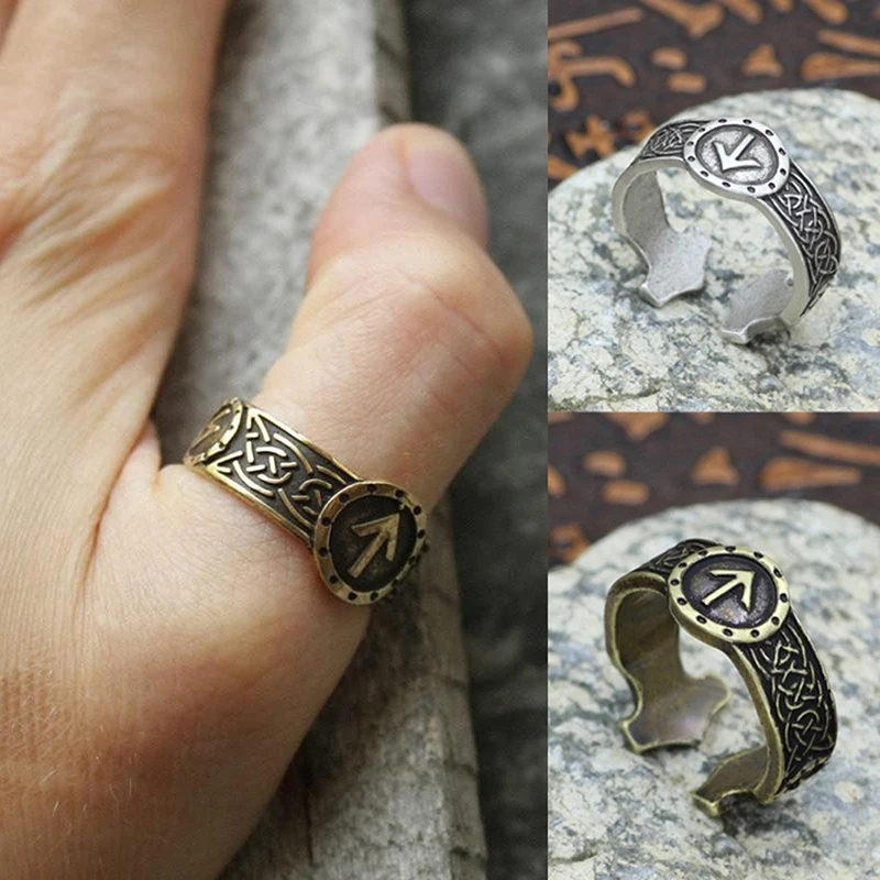 Men Norse Viking Celtic Rune Rings Adjustable Rings Amulet Runic Nordic Celtic Ring Gothic Jewelry
Men Norse Viking Celtic Rune Rings Adjustable Rings Amulet Runic Nordic Celtic Ring Gothic Jewelry