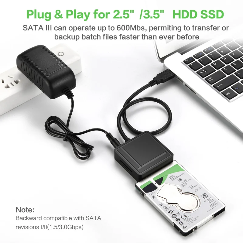 Адаптер USB3.0 для SATA TF/SD Card Reader USB 3 0 концентратор 2 порта конвертер в 1 жесткого диска