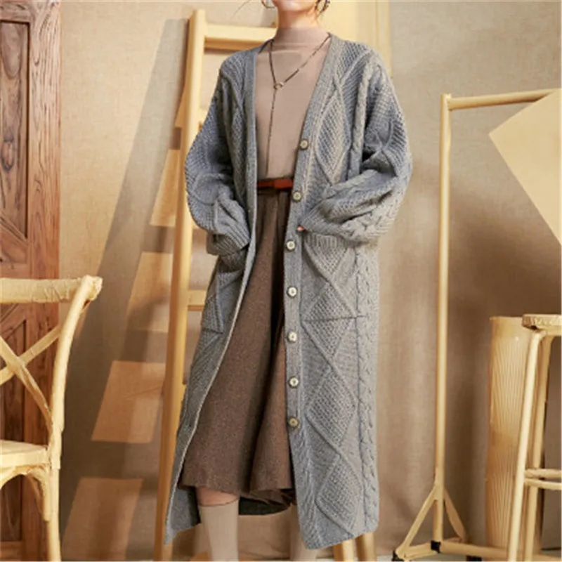 top grade 100%hand made pure cashmere Vneck knit women solid loose single breasted H-straight cardigan sweater one&over size
top grade 100%hand made pure cashmere Vneck knit women solid loose single breasted H-straight cardigan sweater one&over size