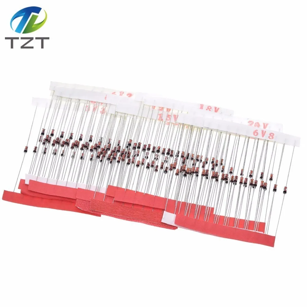 1/2w 0.5W Zener Diode 3.3-30V 14values*10pcs=140pcs Assorted Assortment Set New electronic diy kit
1/2w 0.5W Zener Diode 3.3-30V 14values*10pcs=140pcs Assorted Assortment Set New electronic diy kit