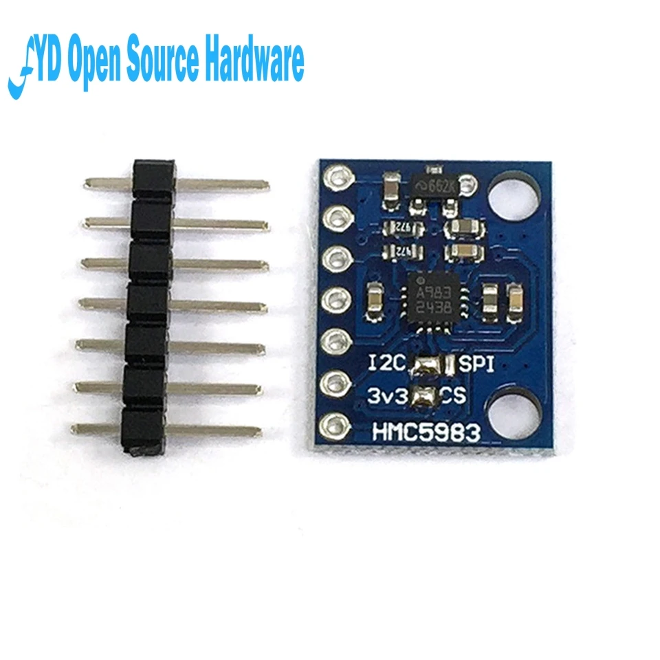 1pcs GY-282 HMC5983 Replace HMC5883L High-precision High-sensitivity Temperature Compensation Triaxial Compass IIC SPI Module
1pcs GY-282 HMC5983 Replace HMC5883L High-precision High-sensitivity Temperature Compensation Triaxial Compass IIC SPI Module