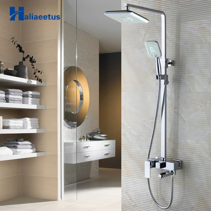 Haliaeetus Bathroom 3 Function Shower Faucet.Chrome Bathroom Shower Set Faucet with 8" Showerhead Rain ShowerHead.Hot Mixer Tap
Haliaeetus Bathroom 3 Function Shower Faucet.Chrome Bathroom Shower Set Faucet with 8" Showerhead Rain ShowerHead.Hot Mixer Tap