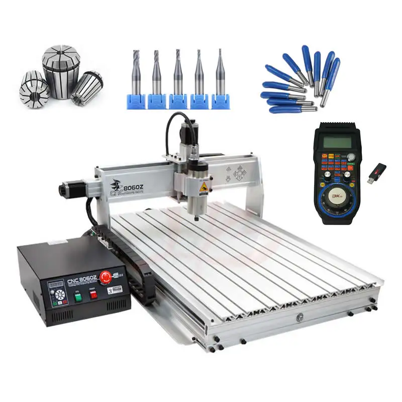 CNC 8060 1500W CNC Router Engraving Machine Desktop Aluminum wood carving mac3 system
CNC 8060 1500W CNC Router Engraving Machine Desktop Aluminum wood carving mac3 system