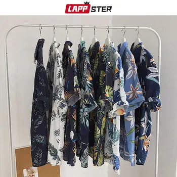 LAPPSTER Men Hawaii Short Sleeve Shirts 2020 Summer Man Korean Fashion Shirt Male Hip Hop Harajuku Thin Casual Floral Shirts INS
LAPPSTER Men Hawaii Short Sleeve Shirts 2020 Summer Man Korean Fashion Shirt Male Hip Hop Harajuku Thin Casual Floral Shirts INS