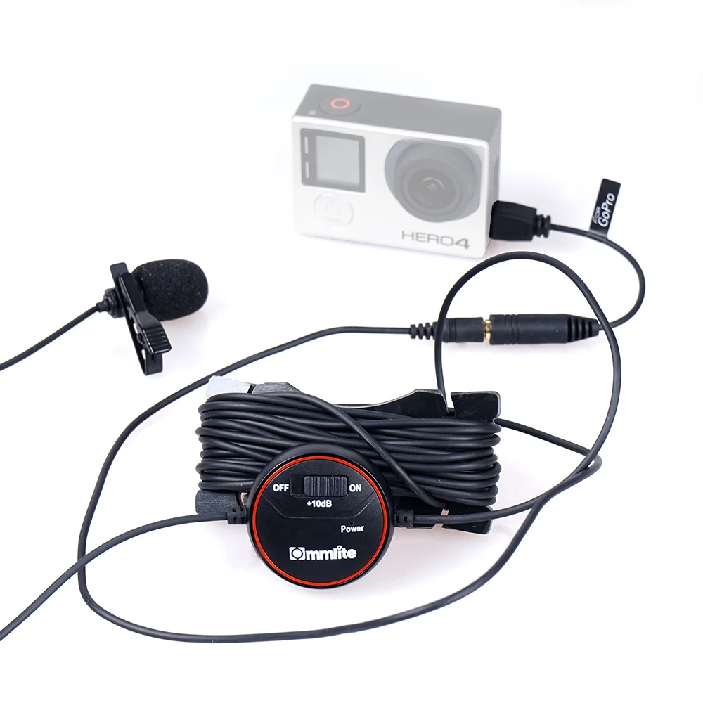 New Commlite CoMica Omni-directional dB Adjusting Lavalier Microphone Super-Shield Mic Perfect Sound Volum For Gopro SportCamera
New Commlite CoMica Omni-directional dB Adjusting Lavalier Microphone Super-Shield Mic Perfect Sound Volum For Gopro SportCamera