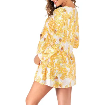 Print Maternity dress Womens Pregnant O-Neck Long Sleeve Lactation Short Dress(Yellow)
Print Maternity dress Womens Pregnant O-Neck Long Sleeve Lactation Short Dress(Yellow)