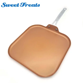 Sweettreats Copper Pan 11-Inch Nonstick Copper Ceramic Coating Pan with Stainless Steel Handle, Dishwasher Safe Oven Safe PTFE
Sweettreats Copper Pan 11-Inch Nonstick Copper Ceramic Coating Pan with Stainless Steel Handle, Dishwasher Safe Oven Safe PTFE
