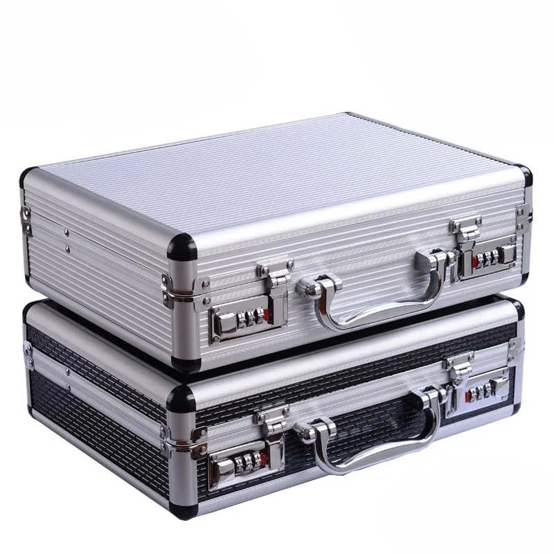 Portable password toolbox multi-function Suitcase storage case aluminum alloy Safety instrument equipment case with sponge
Portable password toolbox multi-function Suitcase storage case aluminum alloy Safety instrument equipment case with sponge