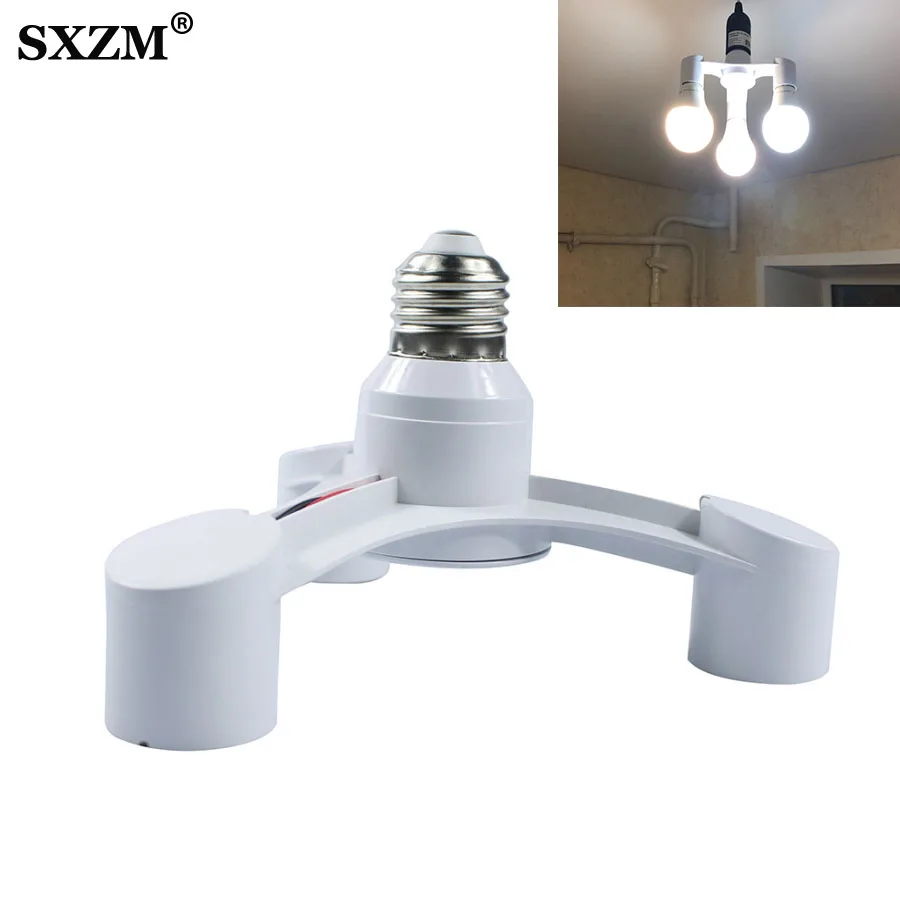 3In1 E27 to 3 E27 extended LED Lamp Bulbs Socket Splitter Adapter Holder For Photo Studio
3In1 E27 to 3 E27 extended LED Lamp Bulbs Socket Splitter Adapter Holder For Photo Studio