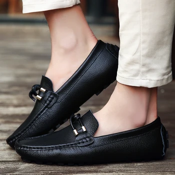 GOXPACER Metal Buckle Genuine Leather Shoes Men Casual Soft Bottom Fashion Men Shoes Comfortable Flats Breathable New Arrival
GOXPACER Metal Buckle Genuine Leather Shoes Men Casual Soft Bottom Fashion Men Shoes Comfortable Flats Breathable New Arrival