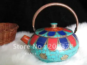 HDC0792 Tibetan Bar Resterant decor oranmanet,brass turquoise butter kettle,Tibetan antiqued home decor handicrafts,19*10cm
HDC0792 Tibetan Bar Resterant decor oranmanet,brass turquoise butter kettle,Tibetan antiqued home decor handicrafts,19*10cm