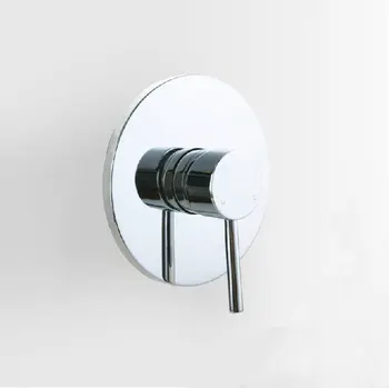 Round Shower Mixing Valve Concealed Bathroom Bath Chrome Brass Shower Panel Faucet Tap 9001-1