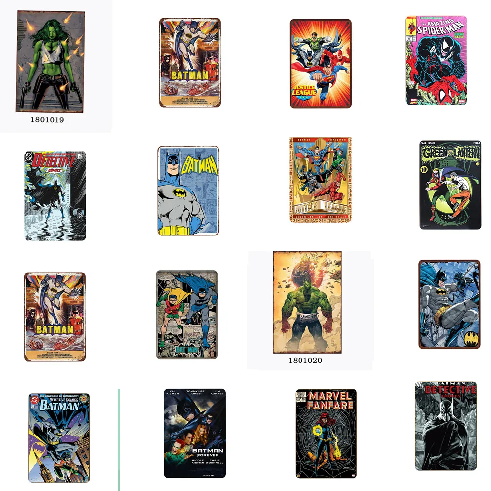Batman\The Hulk Poster Shabby Chic Vintage Metal Painting Tinplate Plate Metal Tin Signs Mural Iron Art Wall Painting Plate
Batman\The Hulk Poster Shabby Chic Vintage Metal Painting Tinplate Plate Metal Tin Signs Mural Iron Art Wall Painting Plate