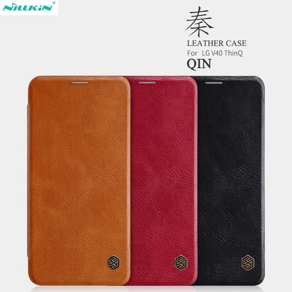 NILLKIN Brand QIN Classic Flip PU Cover Vintage Flip Leather Back Cover Case For LG V40 ThinQ With Card Slot
NILLKIN Brand QIN Classic Flip PU Cover Vintage Flip Leather Back Cover Case For LG V40 ThinQ With Card Slot