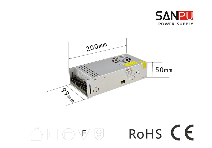 SANPU SMPS LED Power Supply 500W 12V 42A AC DC 175-240V 12V Switching Transformer LED Driver 12V SMPS Indoor Use for Strip Light
SANPU SMPS LED Power Supply 500W 12V 42A AC DC 175-240V 12V Switching Transformer LED Driver 12V SMPS Indoor Use for Strip Light