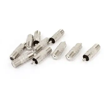 10Pcs F Type Female to RCA Male Coax Coaxial Cable Audio Adapter Connector BS
10Pcs F Type Female to RCA Male Coax Coaxial Cable Audio Adapter Connector BS