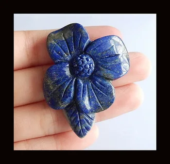Semiprecious stone jewelry.birthday present.Carved flower Natural stone Lapis Lazuli Cabochon,44x36x8mm,13.78g
Semiprecious stone jewelry.birthday present.Carved flower Natural stone Lapis Lazuli Cabochon,44x36x8mm,13.78g
