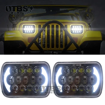 105W 5X7 7X6 inch Rectangular Sealed Beam LED Headlight With DRL for Jeep Wrangler YJ Cherokee XJ H6014 H6052 H6054 LED 1 Pair
105W 5X7 7X6 inch Rectangular Sealed Beam LED Headlight With DRL for Jeep Wrangler YJ Cherokee XJ H6014 H6052 H6054 LED 1 Pair