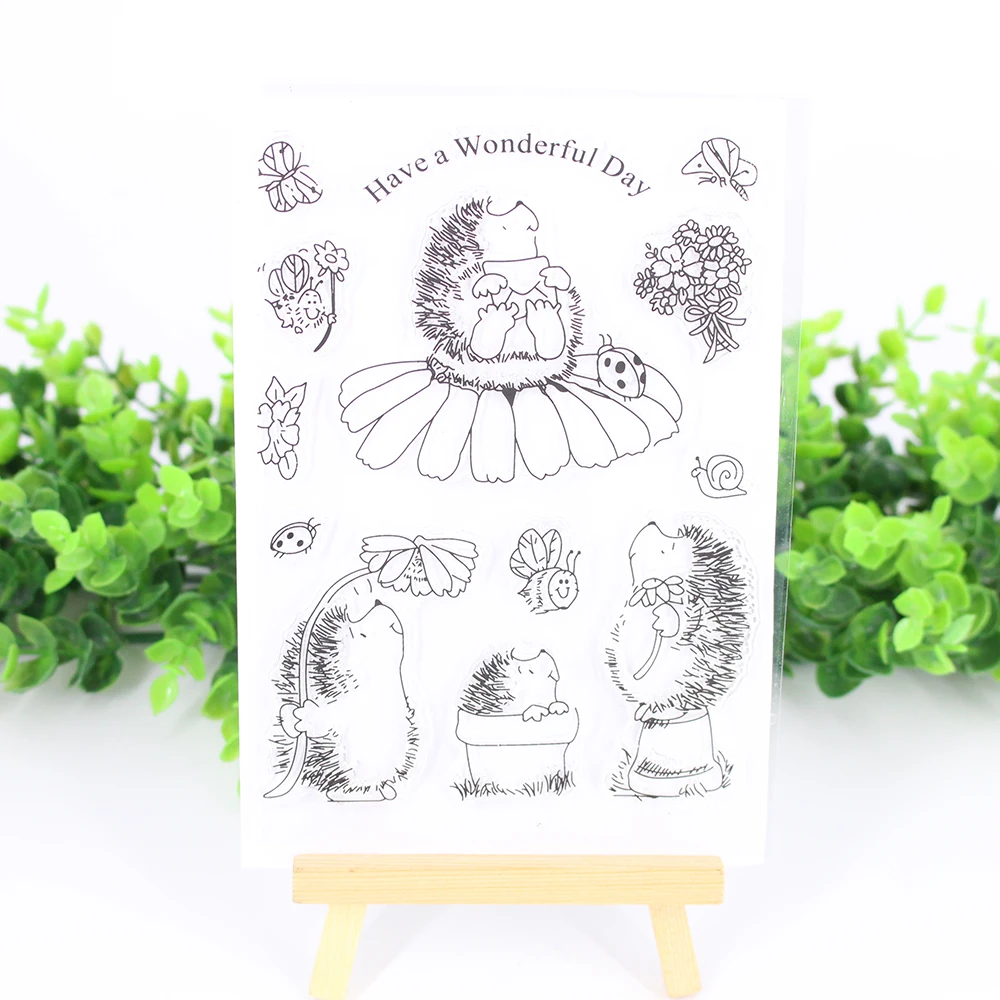 Transparent Clear Silicone Stamp Hedgehog Frame for Making DIY Scrapbooking Album/Invitation Card Decoration Supplies 16*11cm
Transparent Clear Silicone Stamp Hedgehog Frame for Making DIY Scrapbooking Album/Invitation Card Decoration Supplies 16*11cm