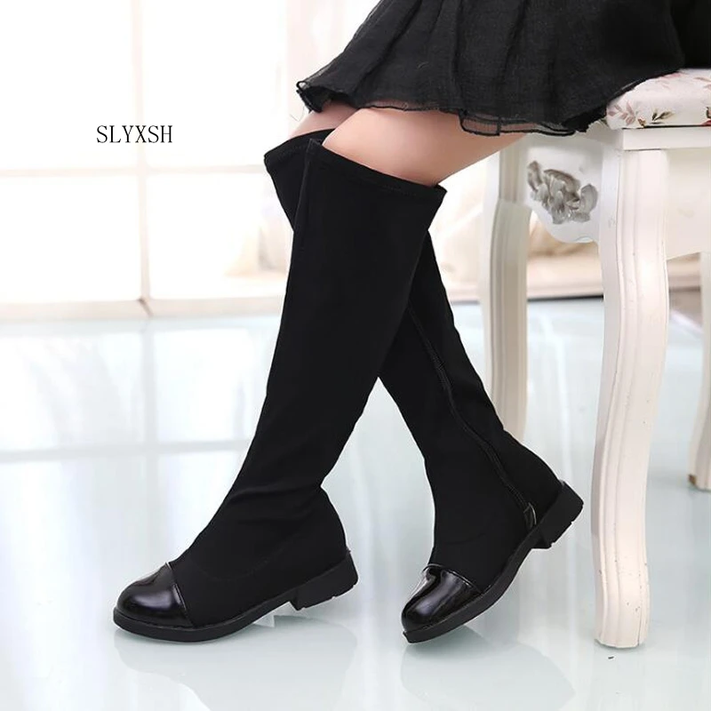 SLYXSH 2018 Girls Boots Leather High Boots For Kids Girls Fashion Winter Boots Children Warm Winter Shoes Girls Black White
SLYXSH 2018 Girls Boots Leather High Boots For Kids Girls Fashion Winter Boots Children Warm Winter Shoes Girls Black White