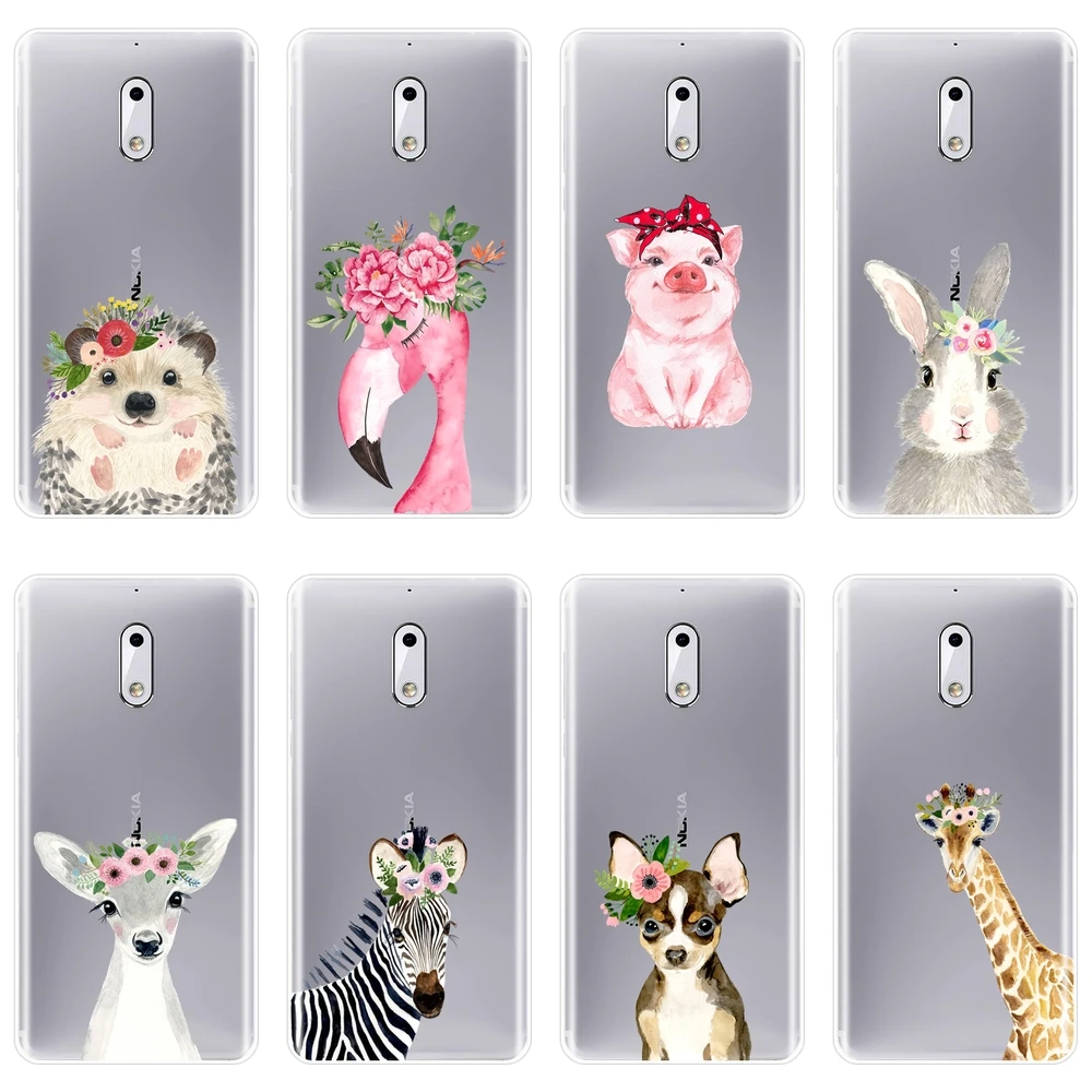 Phone Case For Nokia 1 2 3 5 6 8 Silicone Soft Flamingo Pig Dog Rabbit Deer Giraffe Animal Back Cover For Nokia X6 7 Plus Case
Phone Case For Nokia 1 2 3 5 6 8 Silicone Soft Flamingo Pig Dog Rabbit Deer Giraffe Animal Back Cover For Nokia X6 7 Plus Case