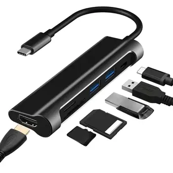 5Gbps HUB USB3.1 Type-C to HDMI for SD/TF Card Reader Type-C Charging Port USB 3.0 HUB Adapter for MacBook Pro HUAWEI
5Gbps HUB USB3.1 Type-C to HDMI for SD/TF Card Reader Type-C Charging Port USB 3.0 HUB Adapter for MacBook Pro HUAWEI