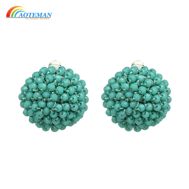 AOTEMAN 7 Colors Handmade Beads Earrings Good Quality oorbellen Fashion Jewelry Wholesale Crystal Earrings For Women
AOTEMAN 7 Colors Handmade Beads Earrings Good Quality oorbellen Fashion Jewelry Wholesale Crystal Earrings For Women