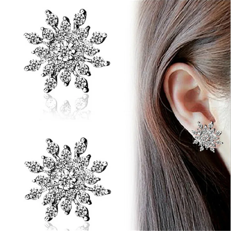 Crystal Stud Earrings Female Fashion Jewelry Crystal Brincos Pendientes Rhinestone Gold Silver Snowflake Earrings For Women
Crystal Stud Earrings Female Fashion Jewelry Crystal Brincos Pendientes Rhinestone Gold Silver Snowflake Earrings For Women