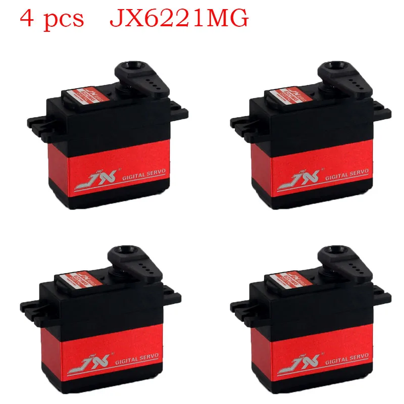 4PCS JX6221MG 20KG servo Large Torque Digital Coreless Metal Gears Servo for RC Car Crawler RC Boat Helicopter RC Model
4PCS JX6221MG 20KG servo Large Torque Digital Coreless Metal Gears Servo for RC Car Crawler RC Boat Helicopter RC Model