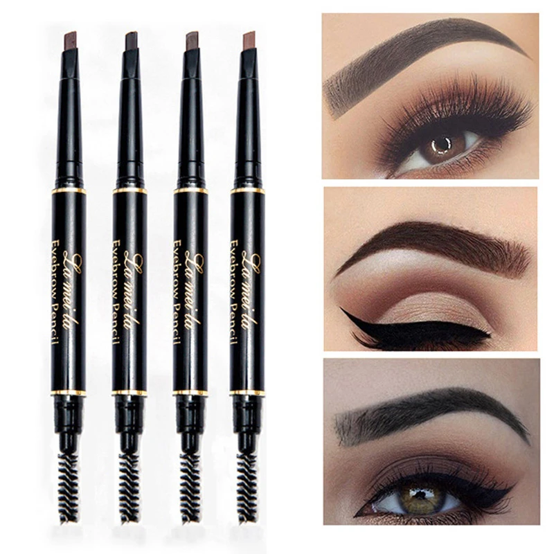 Double Ended Eyebrow Pencil Waterproof Long Lasting No Blooming Rotatable Eye Brow Tint Tattoo Pen with Brush Black Brown
Double Ended Eyebrow Pencil Waterproof Long Lasting No Blooming Rotatable Eye Brow Tint Tattoo Pen with Brush Black Brown