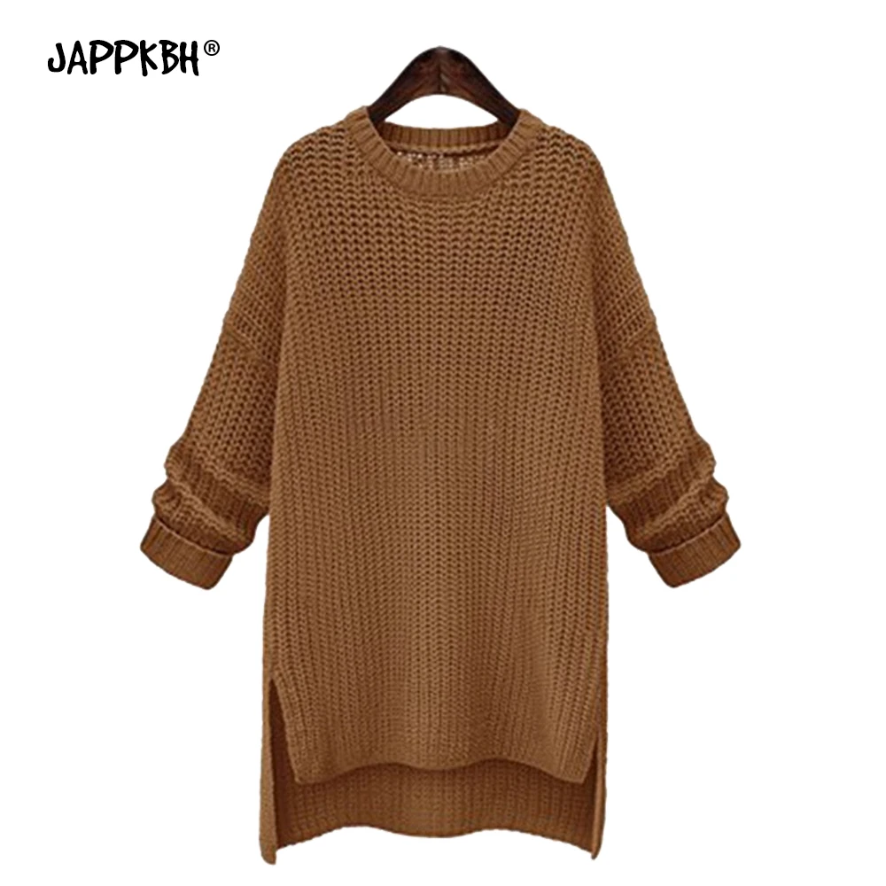 JAPPKBH Long Autumn Winter Sweater Women 2019 Solid O Neck Warm Oversized Sweater Casual Elegant Pullover Loose Knitted Sweaters
JAPPKBH Long Autumn Winter Sweater Women 2019 Solid O Neck Warm Oversized Sweater Casual Elegant Pullover Loose Knitted Sweaters
