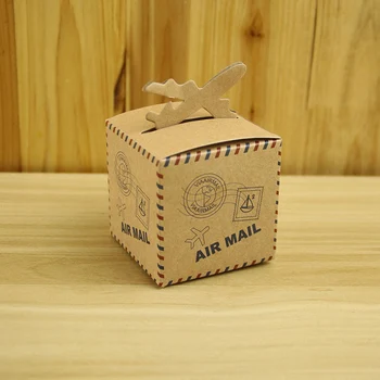 100pcs/lot Creative Airplane Air Mail Thin Kraft Paper Candy Box DIY Special Candy Gift Box Party Wedding Birthday Supplies
100pcs/lot Creative Airplane Air Mail Thin Kraft Paper Candy Box DIY Special Candy Gift Box Party Wedding Birthday Supplies