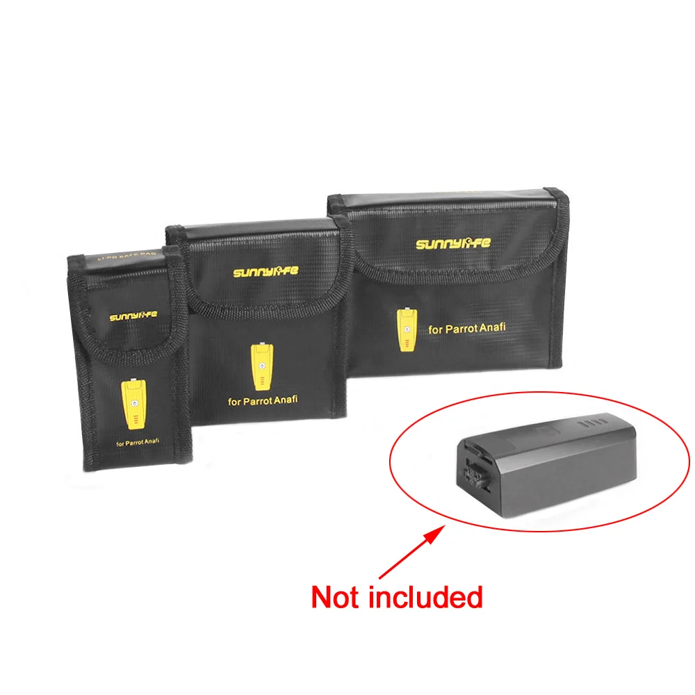 Lipo Battery Explosion-proof Dampproof Fireproof Safety Bag Storage Case Charging Guard for Parrot Anafi RC Drone Accessories
Lipo Battery Explosion-proof Dampproof Fireproof Safety Bag Storage Case Charging Guard for Parrot Anafi RC Drone Accessories
