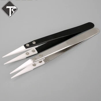 New 1Pcs Anti-static Stainless Steel Ceramic Tweezers Heat Resistant Non Conductive Ceramic Pointed Tip DIY Tools High Quality
New 1Pcs Anti-static Stainless Steel Ceramic Tweezers Heat Resistant Non Conductive Ceramic Pointed Tip DIY Tools High Quality