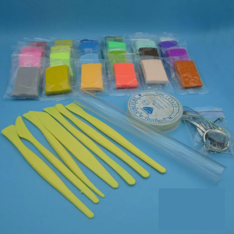 24 Colors Oven Bake DIY Colored Clay Set With Tools Fimo Modeling Clay Educational Toys Children Baking Soft Fimo Polymer Clay
24 Colors Oven Bake DIY Colored Clay Set With Tools Fimo Modeling Clay Educational Toys Children Baking Soft Fimo Polymer Clay