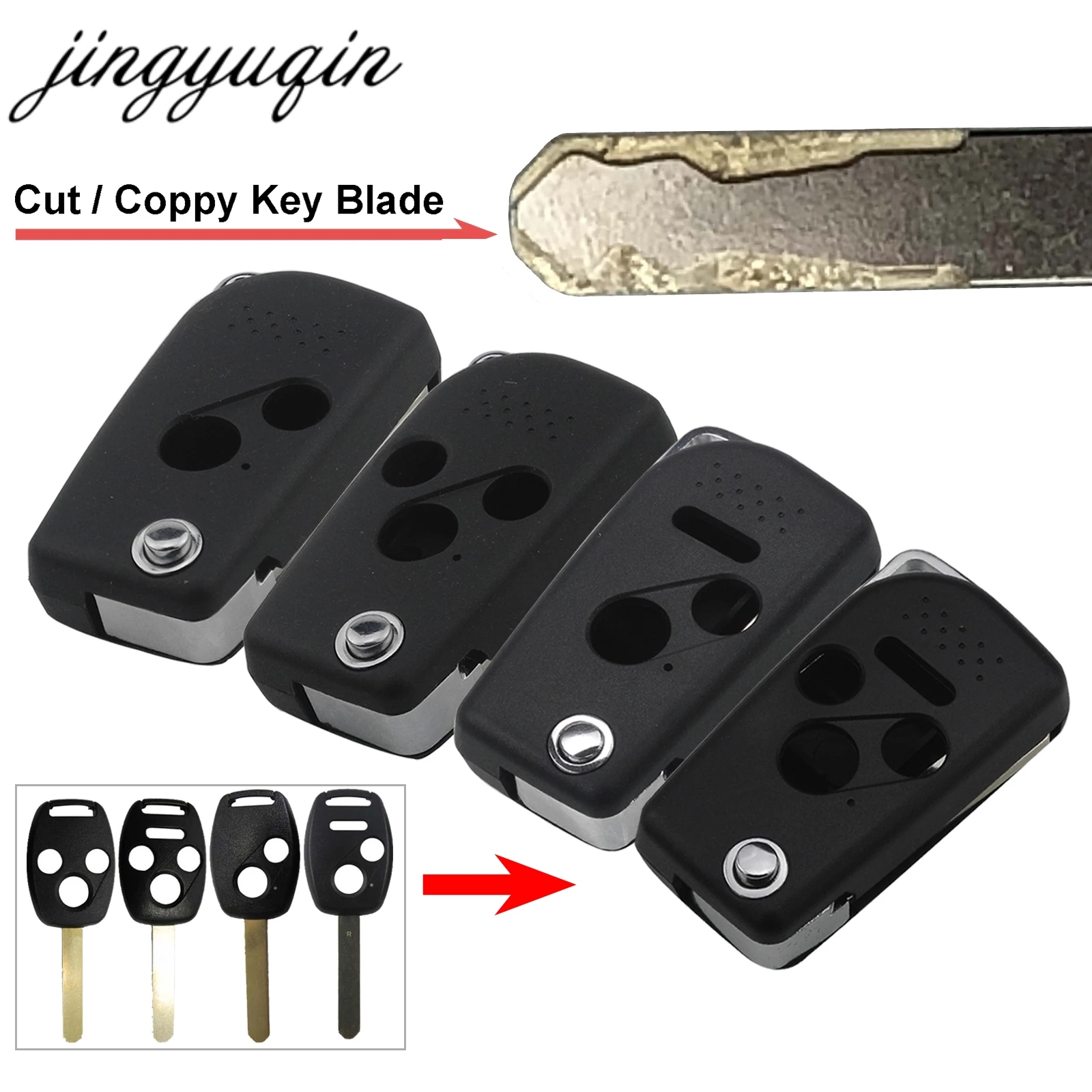 jingyuqin Cut Blade Include Modified 2 3 4 Buttons Car Remote key shell Fob For HONDA Accord Civic CRV Pilot Fit 2007-2013 keys
jingyuqin Cut Blade Include Modified 2 3 4 Buttons Car Remote key shell Fob For HONDA Accord Civic CRV Pilot Fit 2007-2013 keys